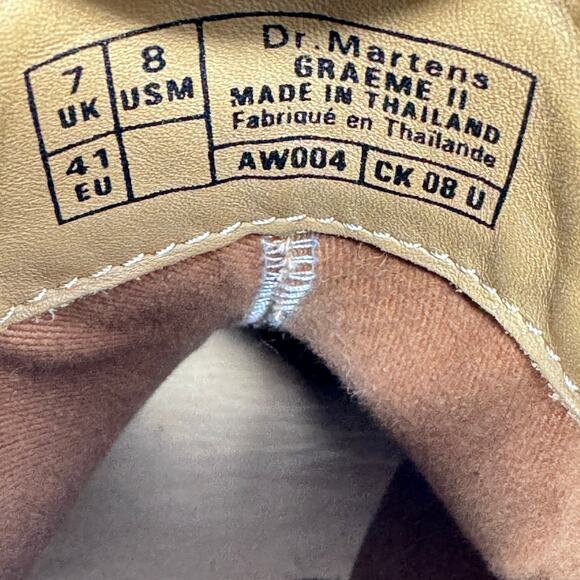 Rare Dr Martens Graeme II Cherry Red‎ Arcadia sz US 8 UK 7 EU 41 Leather - Picture 14 of 14